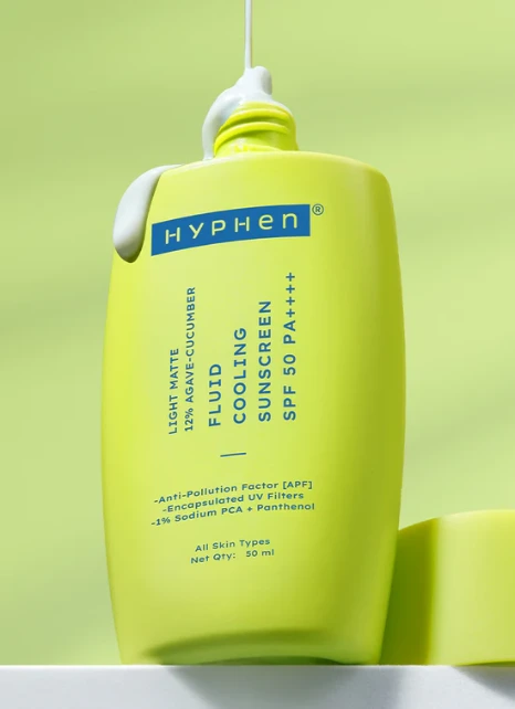 Fluid cooling sunscreen spf 50 pa++++ - 50 ml Instant Cooling | Advanced Sun Protection with Encapsulated UV Filters | In-Vitro Tested