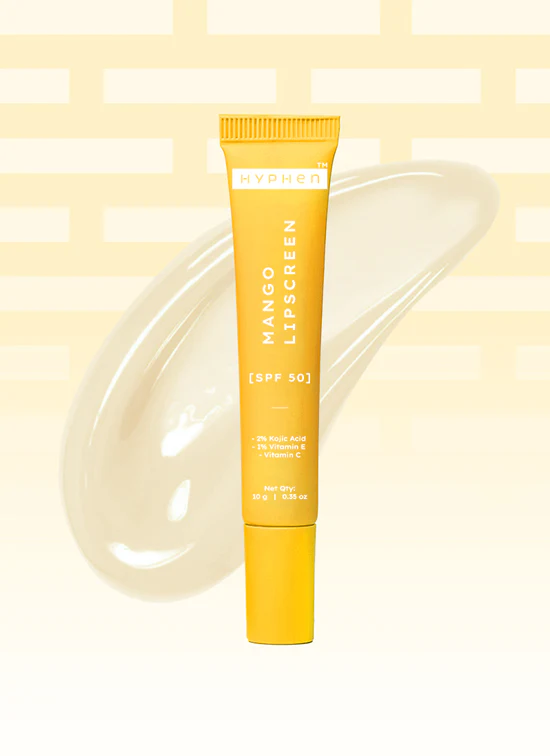 Mango lip screen spf 50 pa++++ with 2% kojic acid Sun Protection Meets Juicy Mango Hydration