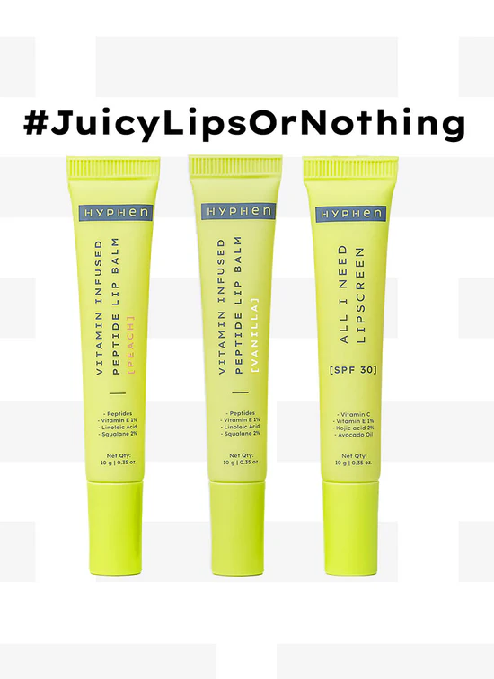 Juicy lips or nothing kit - lip balm combo Pack of 3 Lip Balms for non-stop hydration & sun protection.